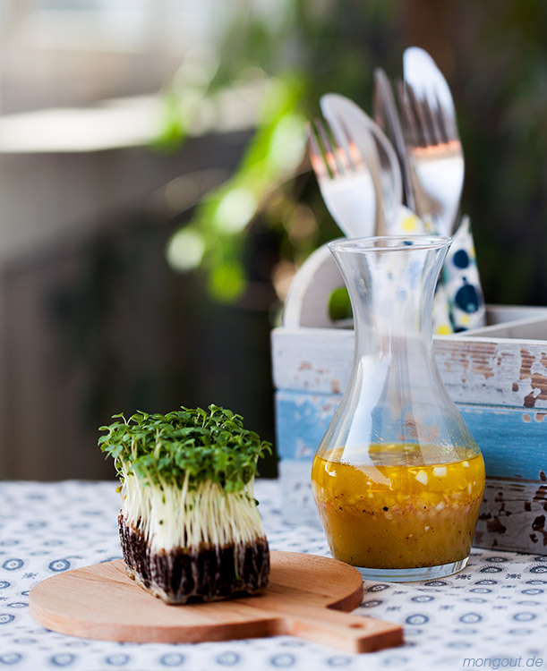 Leckeres Salatdressing mit weißem Balsamico-Essig - mongout