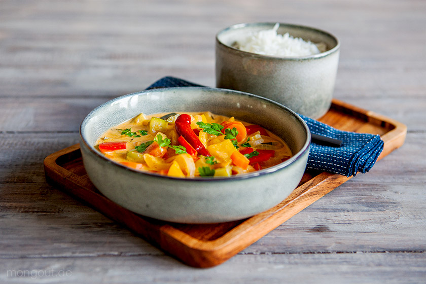 Rezept für ein leckeres Gemüse-Curry (vegan)